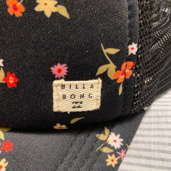 Billabong Black Floral Cap - Picture 2 of 3